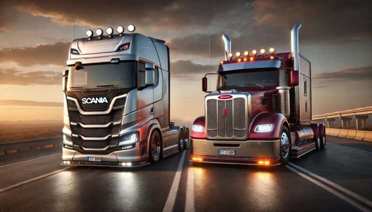 Peterbilt 579 vs Scania