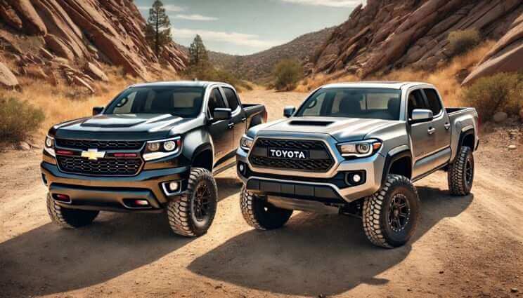 2025 Chevy Colorado vs 2025 Toyota Tacoma