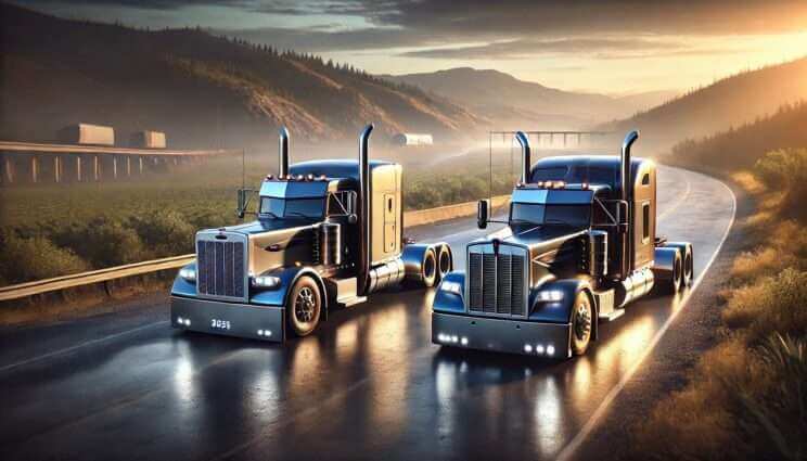 2025 Peterbilt 589 vs 2025 Kenworth W900