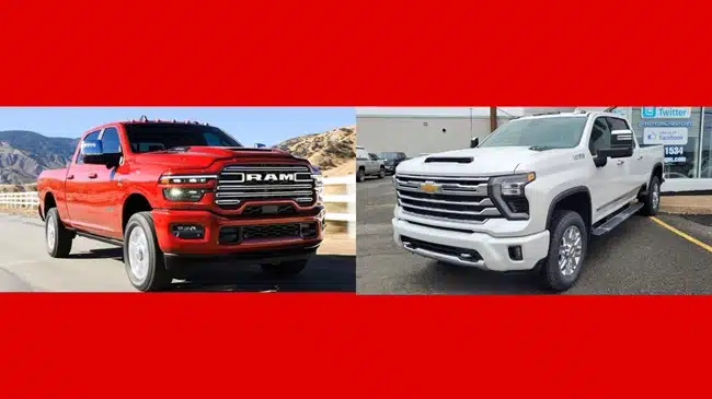 2025 Chevy Silverado 2500HD vs 2025 Ram 2500