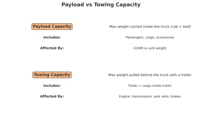 payload vs towing capacity
